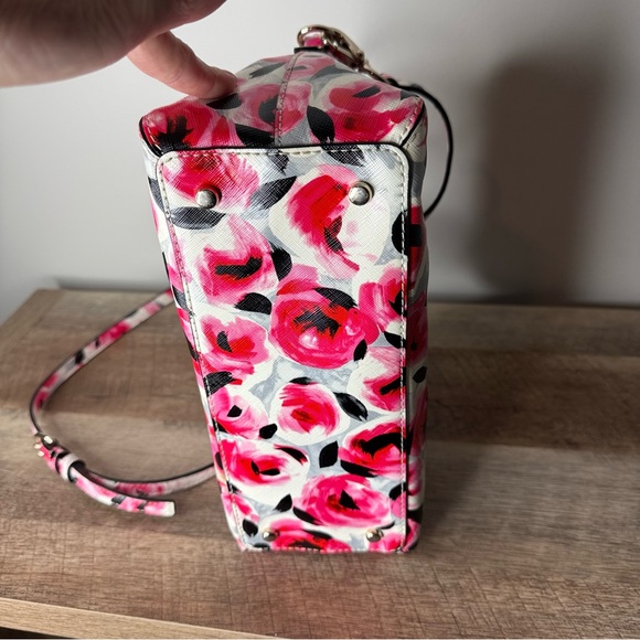 KATE SPADE New York Cedar Street Rose Maise Satchel Floral Crossbody Bag Flowers - Picture 8 of 16